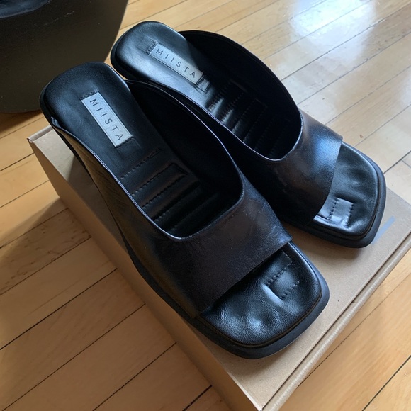 Miista black leather mule - Janaina - Picture 2 of 7